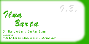 ilma barta business card